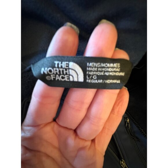 The North Face‎ Coat Men Large Navy Blue Full Zip Mock Neck Soft Shell Jacket - Picture 11 of 15